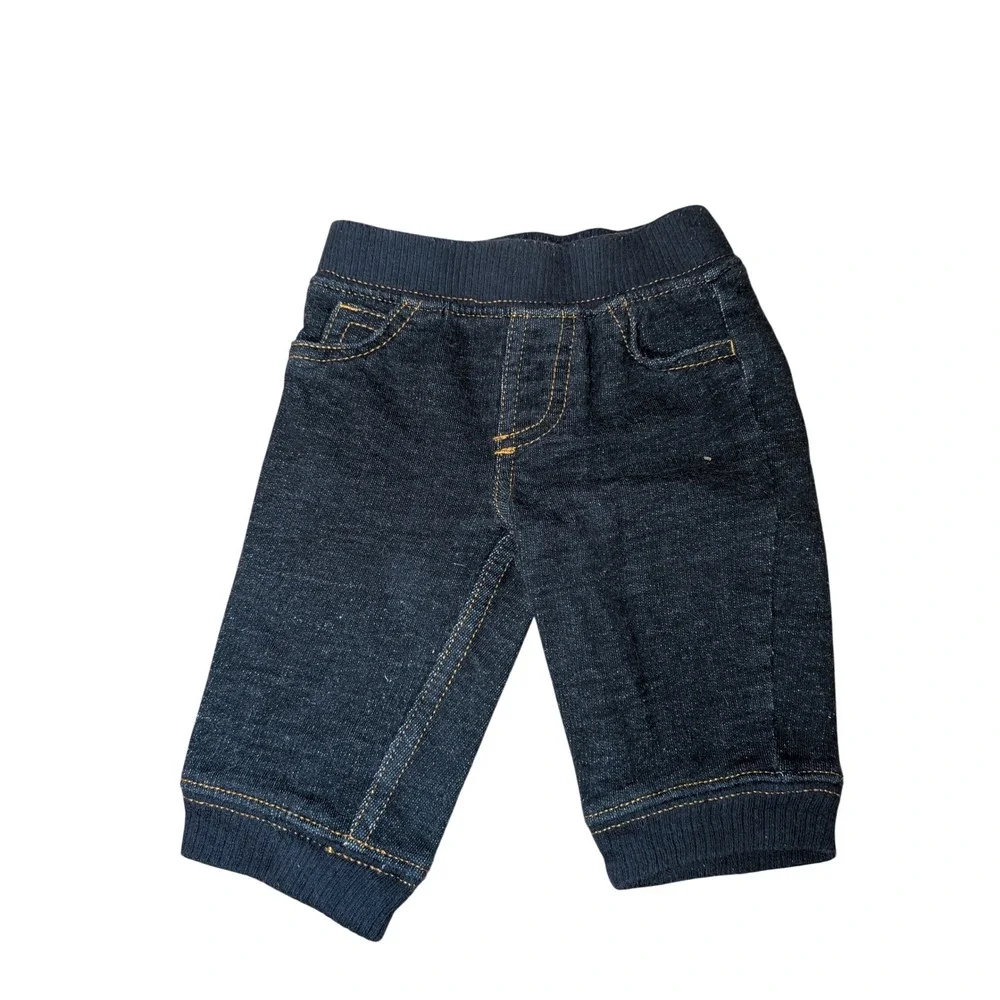Carter's Baby Boy Cool Like Dad Gray Bodysuit and Denim Pants Outfit‎ Set 3M - Picture 3 of 3